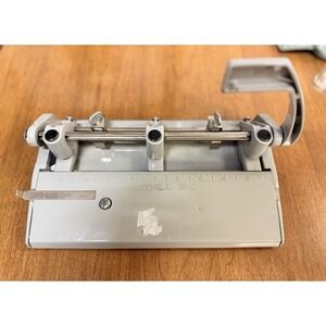 Vintage Foothill 310 Heavy Duty 3 Hole Punch Metal Industrial Office Tool USA